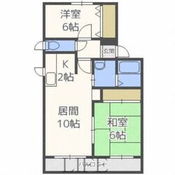 メゾネット本通の物件間取画像